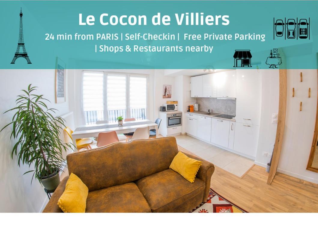 Paris & Disneyland - 2Min From Train Station - Free Private Parking Villiers-sur-Marne Exterior photo